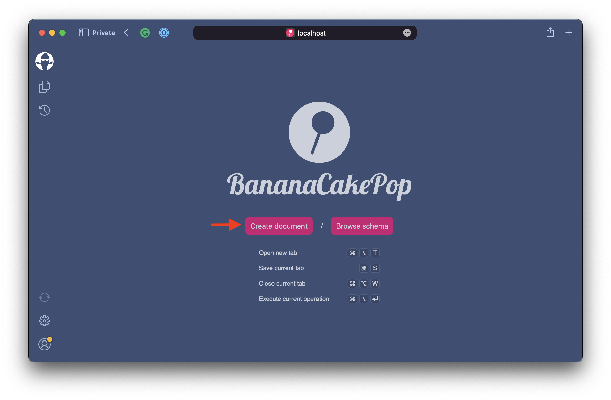 Banana Cake Pop - Greeting Screen