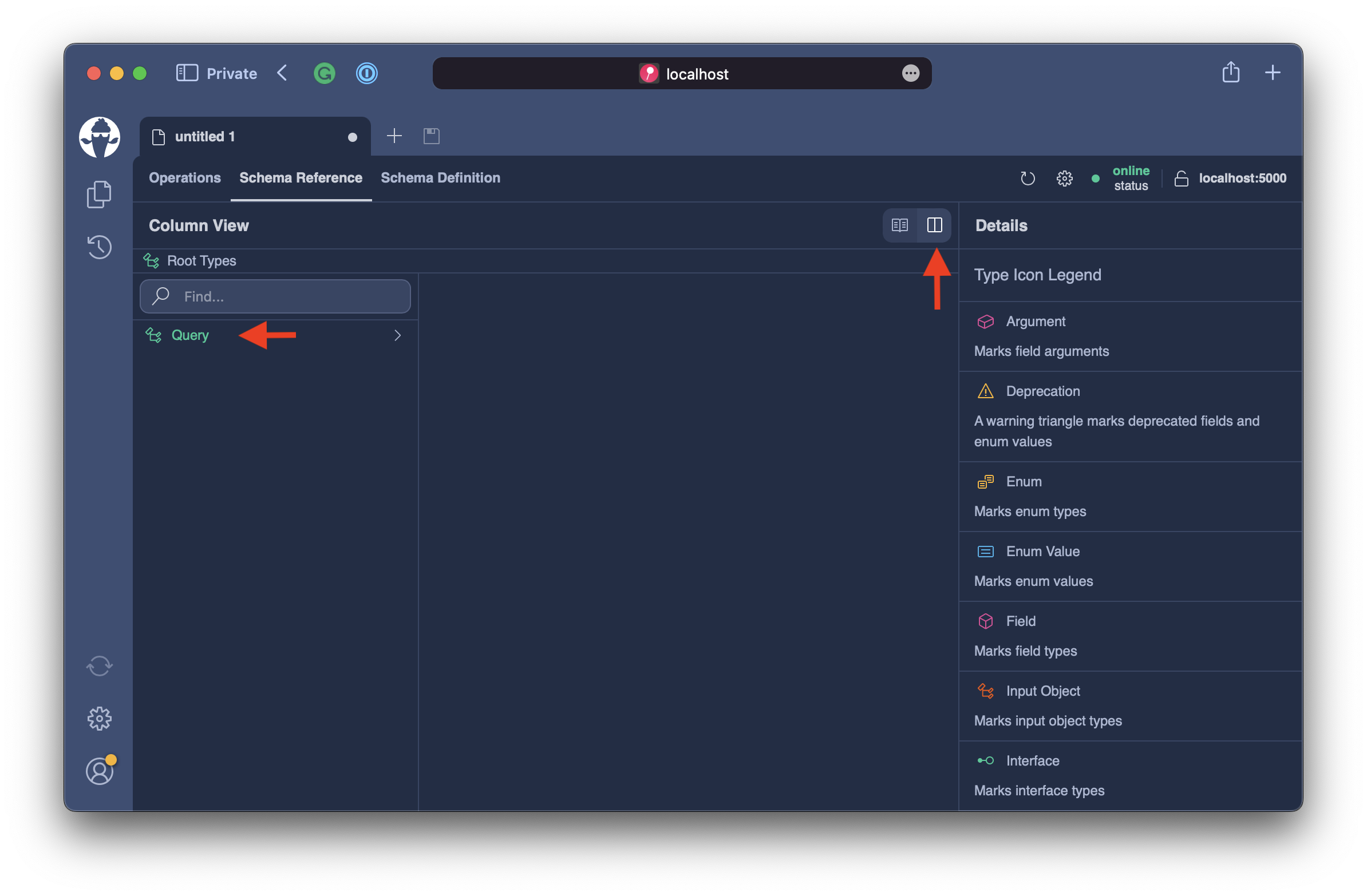 Banana Cake Pop - Schema Reference - Column View